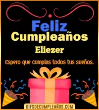 Mensaje de cumpleaños Eliezer